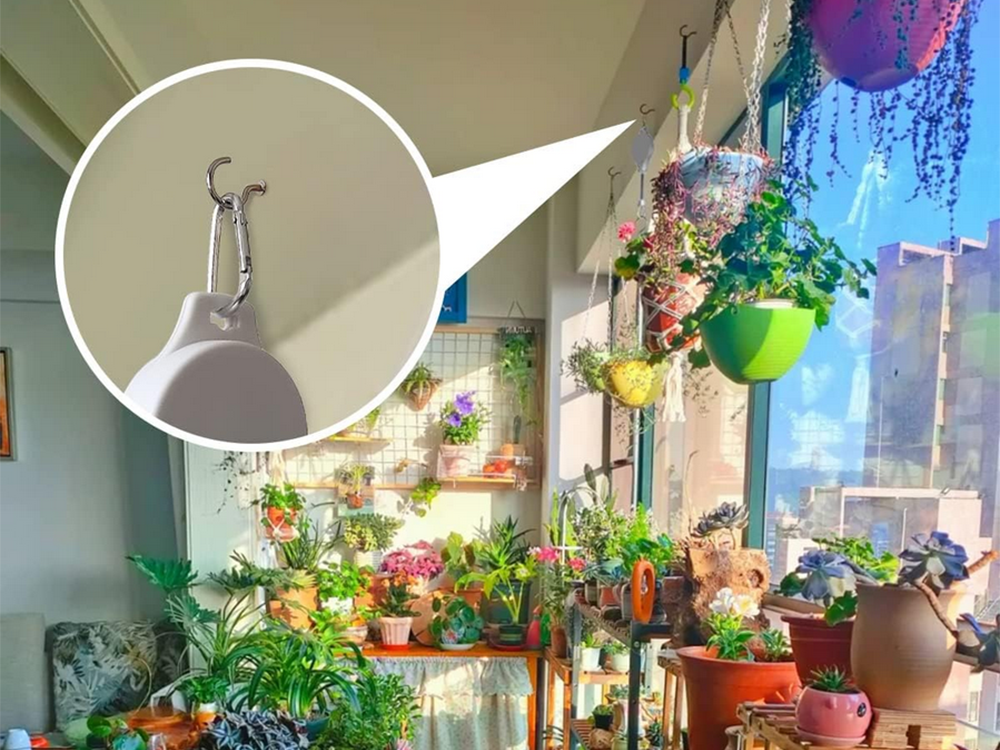 Adjustable Retractable Hanging Hook for Plant Pots, 2 pcs