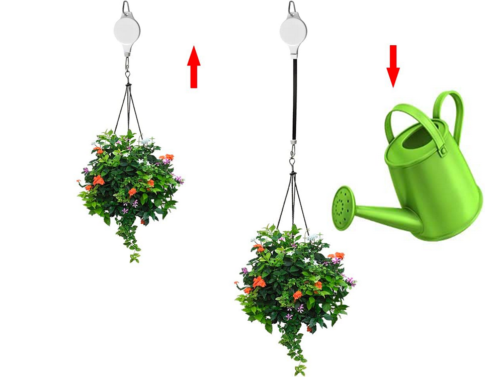 Adjustable Retractable Hanging Hook for Plant Pots, 2 pcs