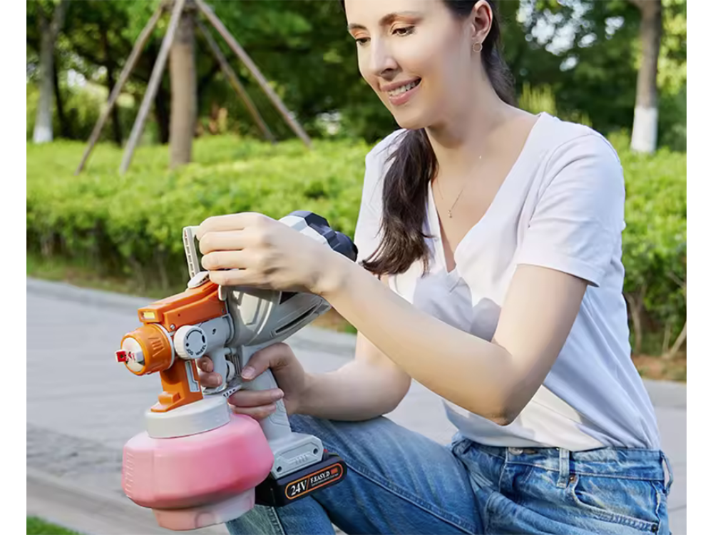 Cordless Cordless Paint Sprayer Gun, 120W