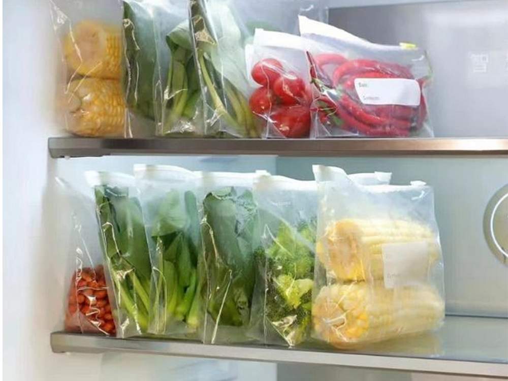 Многоразовые пакеты для продуктов с застежкой 1200мл, 15 шт.