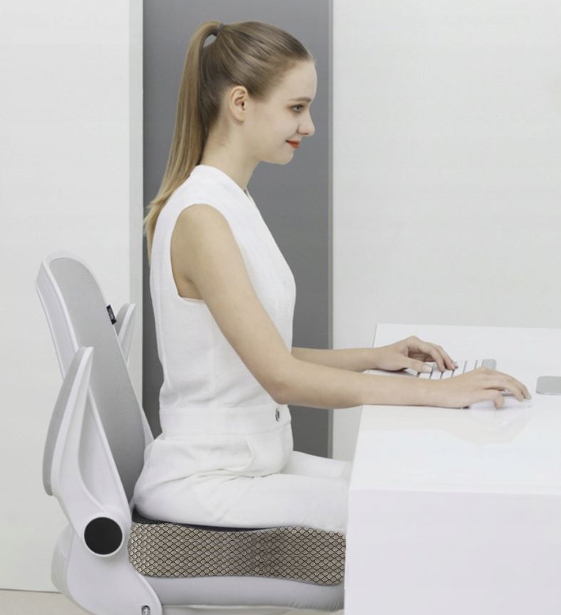 Malatec 21915 Orthopedic Seat Pillow Cushion for Back Spine Relaxation Support
