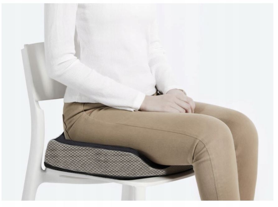 Malatec 21915 Orthopedic Seat Pillow Cushion for Back Spine Relaxation Support
