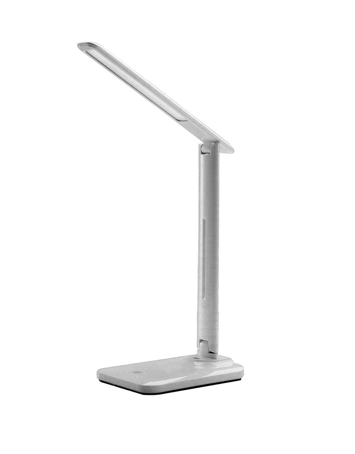 Adjustable Desk LED Lamp Folding Reading Night Table Lamp with Wireless Charger Qi, White