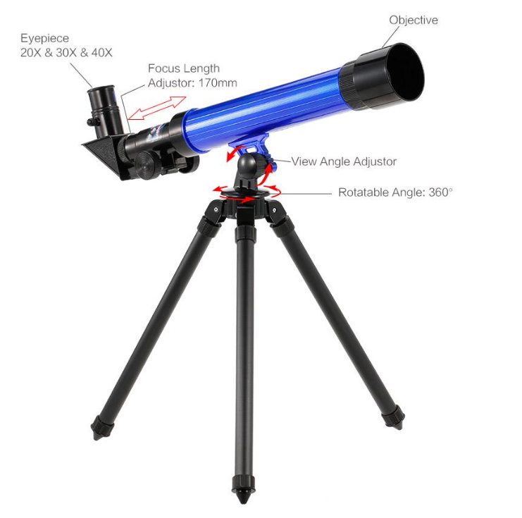 Children\'s Astronomical Telescope with Tripod (20x, 30x, 40x)