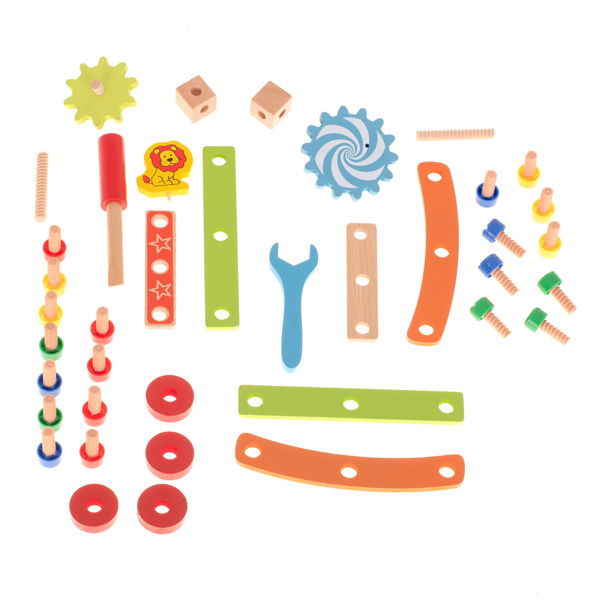 Educational Wooden Construction Set Workshop Chair, 49 pcs