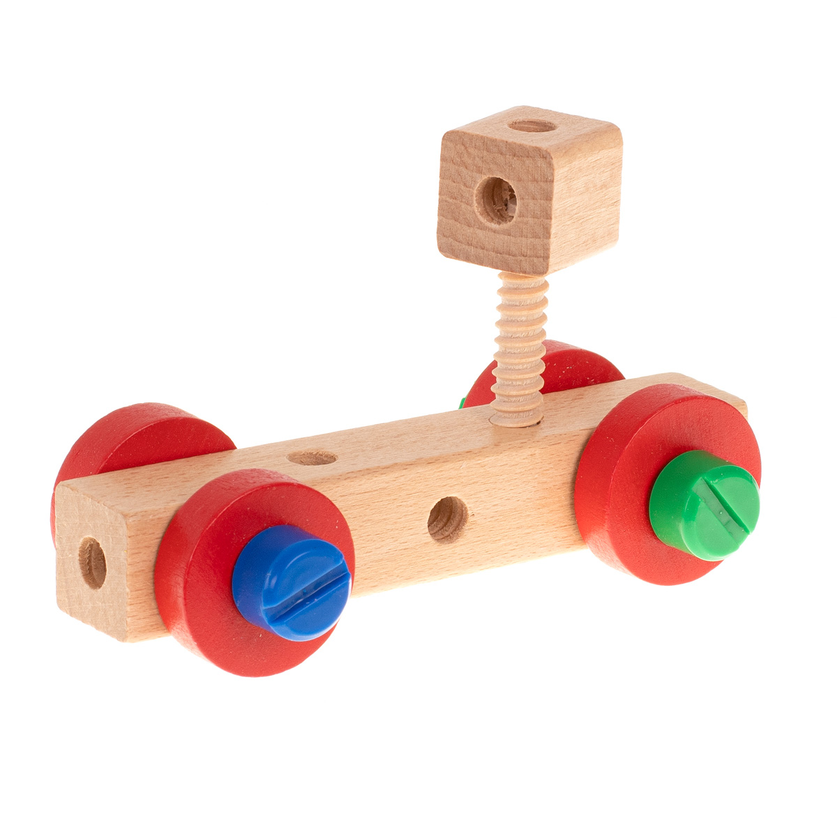 Home Workshop Wooden Constructor Children\'s Chair with Gears and Parts, 49el.