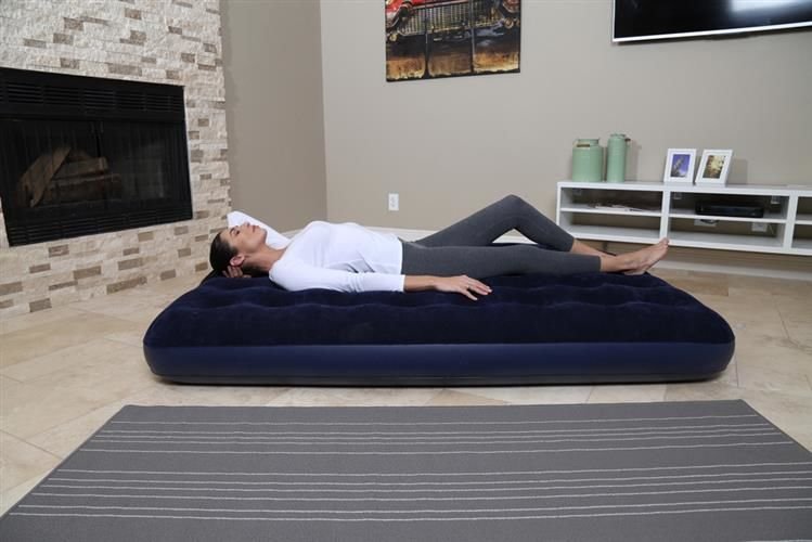 Bestway 67003 Double Inflatable Airbed, 203x152x22 cm, Navy Blue
