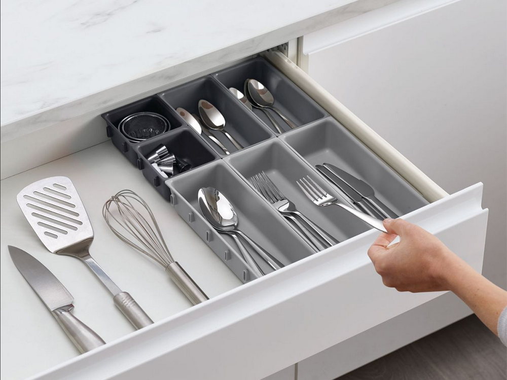 Cutlery, Kitchen Utensils, Tools, Stationery Storage Tray Drawer Organizer