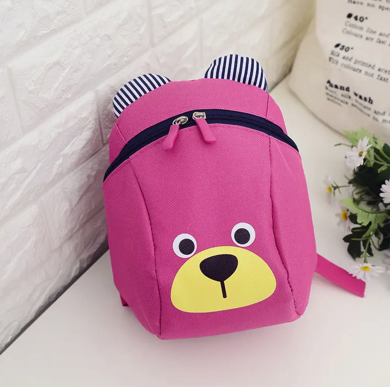 Kids Preschool Backpack Teddy Bear, Pink