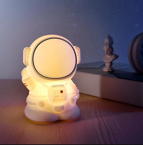 Bērnu Silikona Nakts LED RGB Gaismas Lampa, Astronauts | Kid\'s LED Light Night Lamp