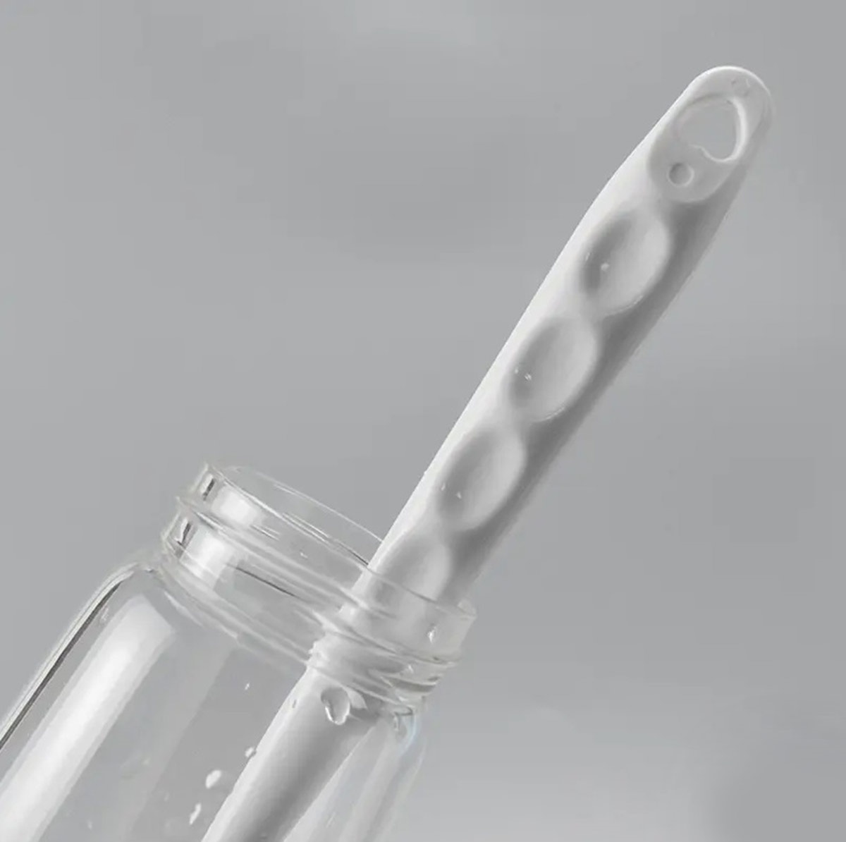 Silicone Brush For Washing Bottles 31сm, White