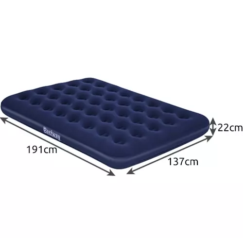 Двухместный надувной матрас Bestway 67002 191x137x22 см, темно-синий