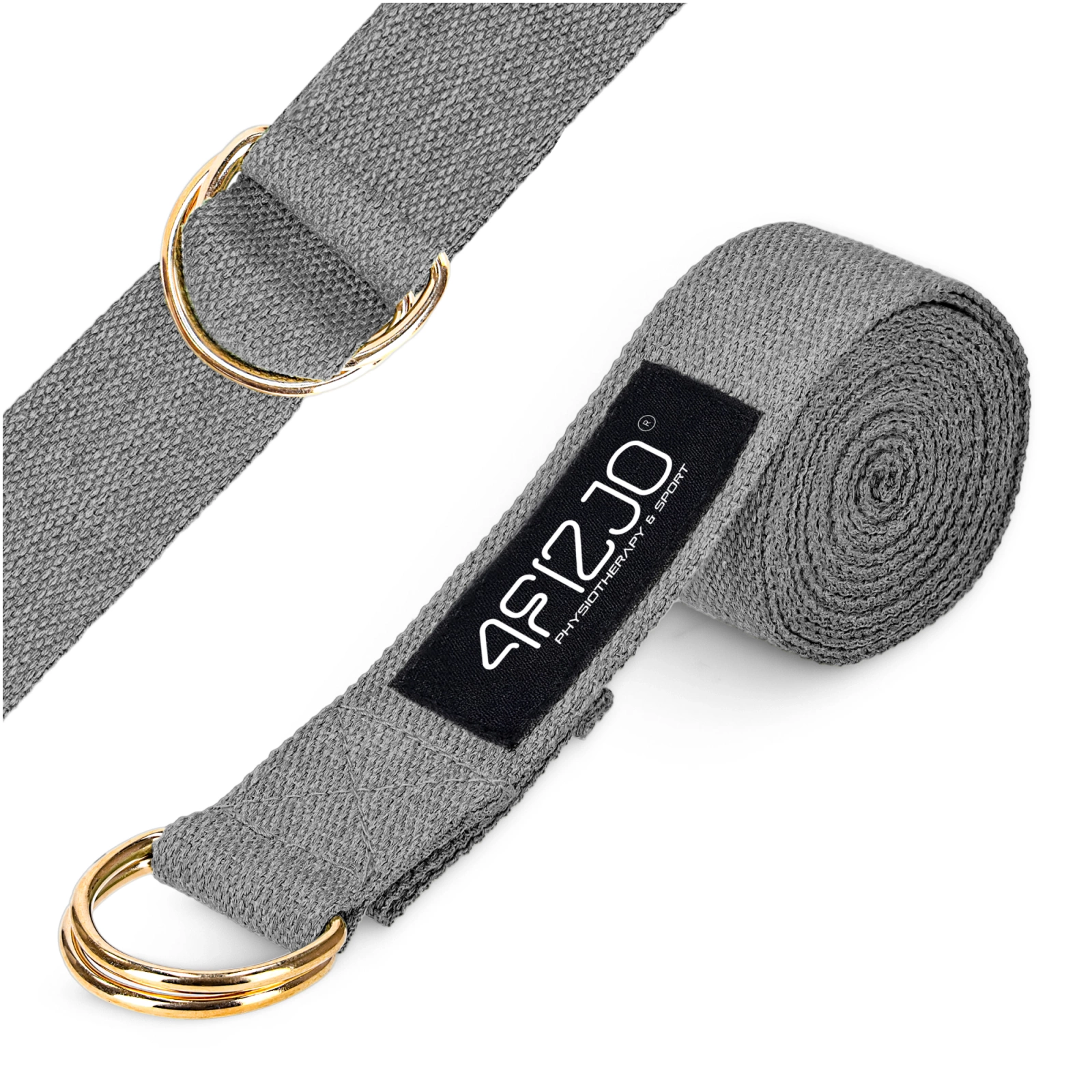 4Fizjo 618 Yoga Strap, 300 cm, Grey