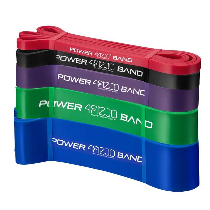 Набор резинок для фитнеса 4Fizjo Power Band, 5 шт.