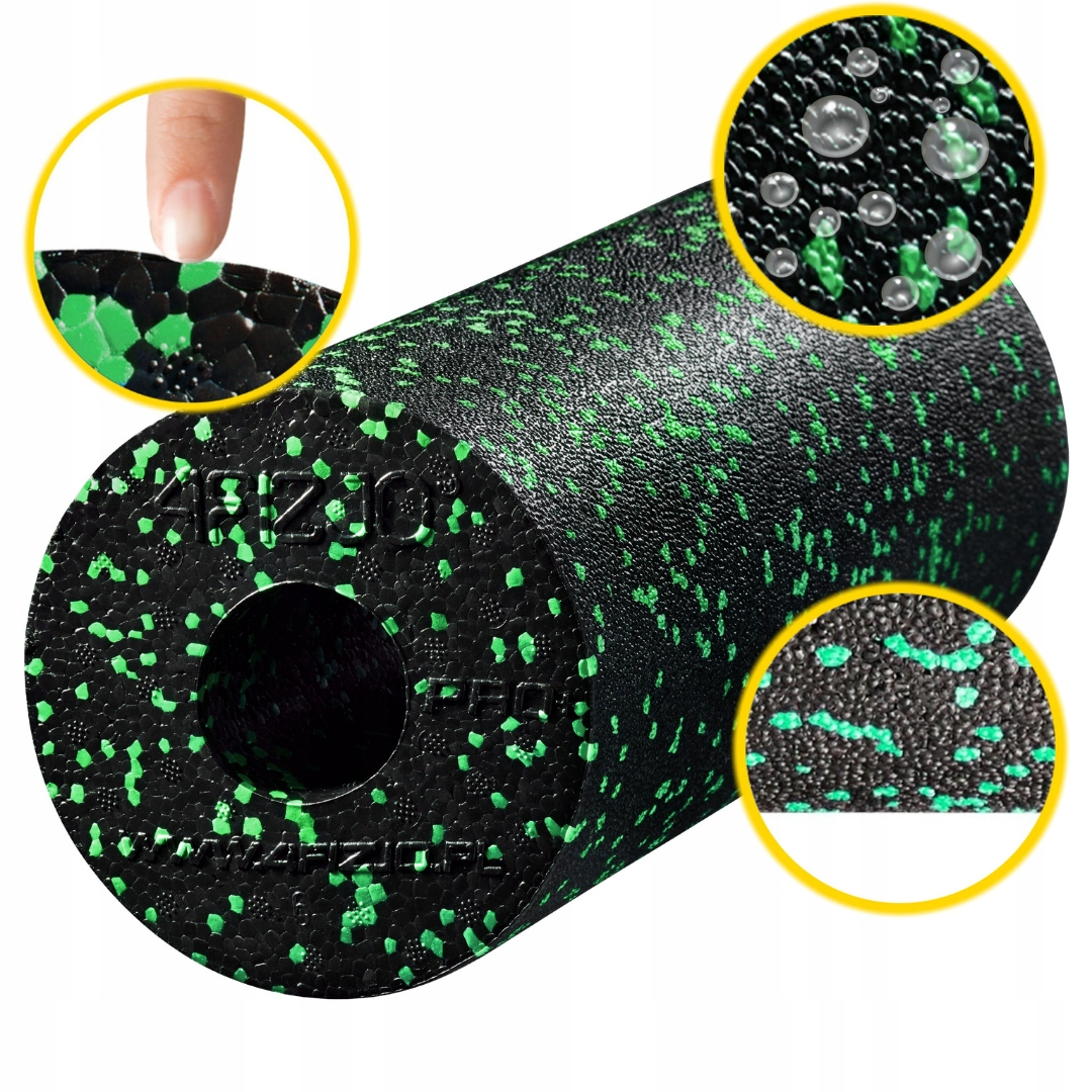 4Fizjo EPP masāžas rullis 33 cm, melns/zaļš