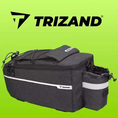 Trizand 20888 Thermal Bike Bag, 9 L, Black