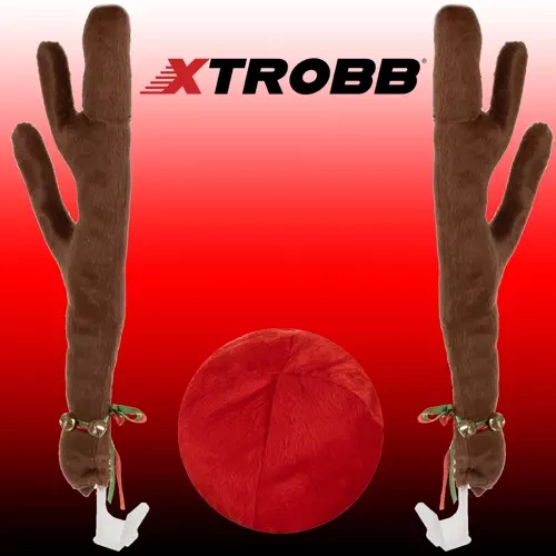 Christmas New Year Decoration for Car Reindeer Antlers and Nose
