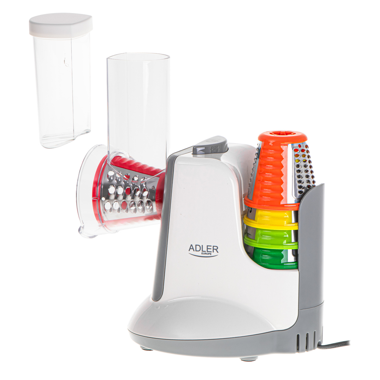 Adler AD 4815 Electric Vegetable Cutter Grater Chopper + 5 Attachments