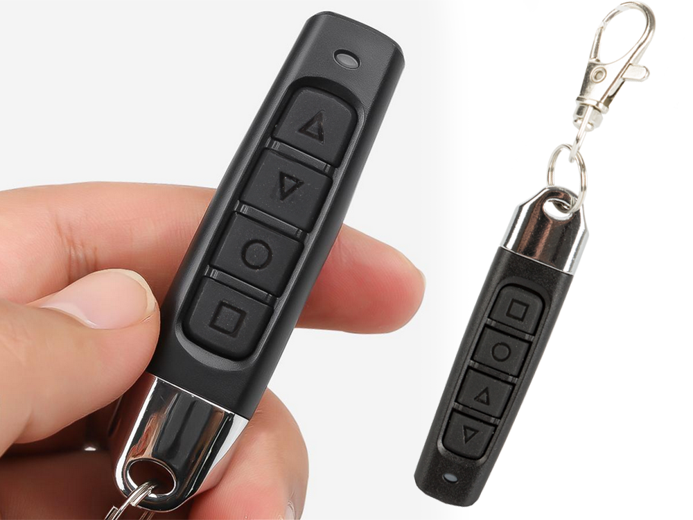 Mini Universal Remote Control for Barriers Alarm Systems Gates Programmable Duplicator, 433.92 MHz