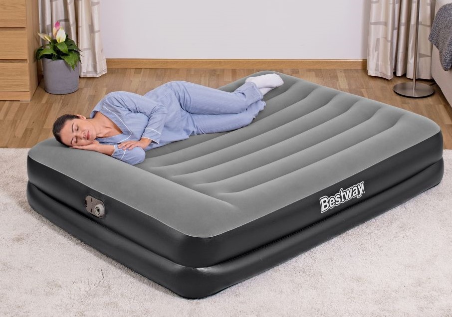 BESTWAY 67403 Надувной двухместный матрас + сумка, 203x152x46 см l Inflatable double...
