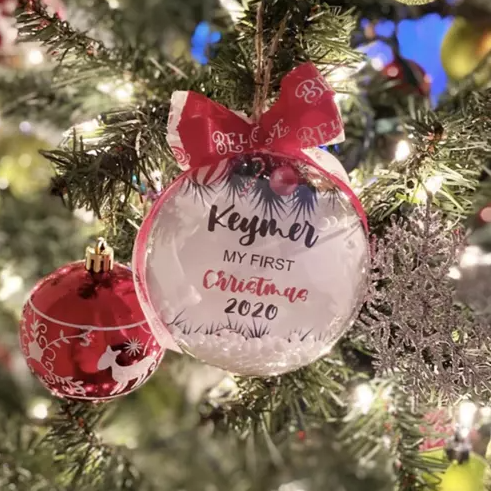 Tree Decoration Christmas Toys Acrylic Baubles, 12 pcs.