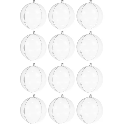 Tree Decoration Christmas Toys Acrylic Baubles, 12 pcs.