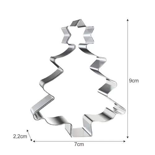 Christmas Cookie Cutter Set, 7 Pieces, Ruhhy 20423