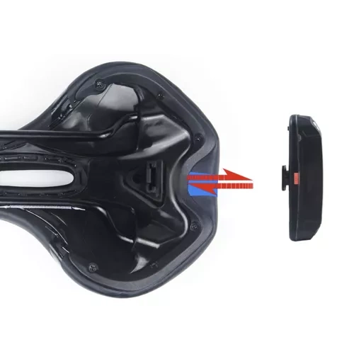 Trizand 22220 ergonomisks velosipēda sēdeklis ar ventilāciju un lampu, melns