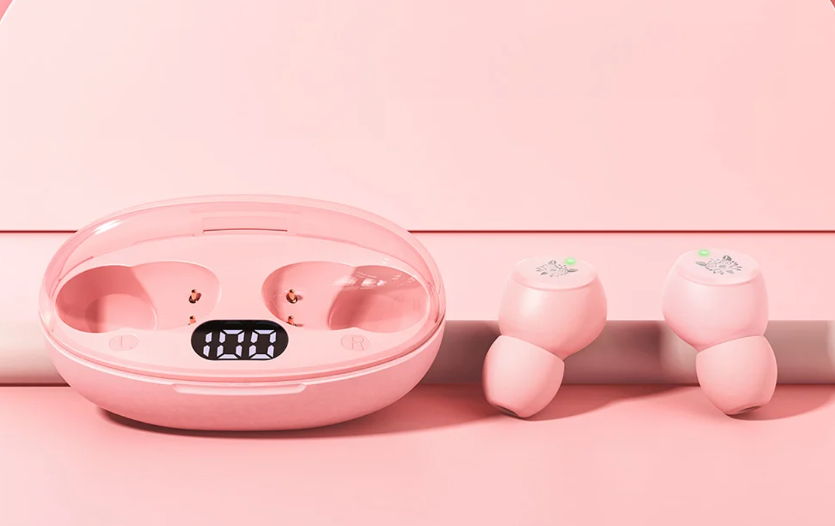 ONIKUMA T305 Gaming Wireless Bluetooth Earphones Earbuds TWS, Pink