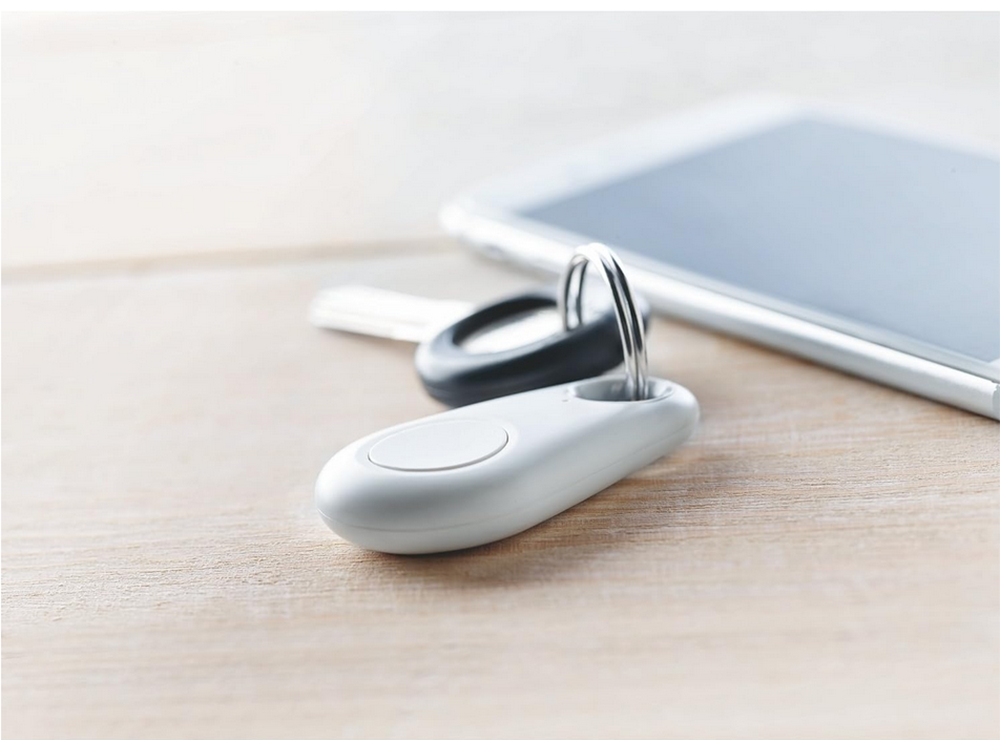 Брелок-трекер для ключей и телефона Bluetooth, белый