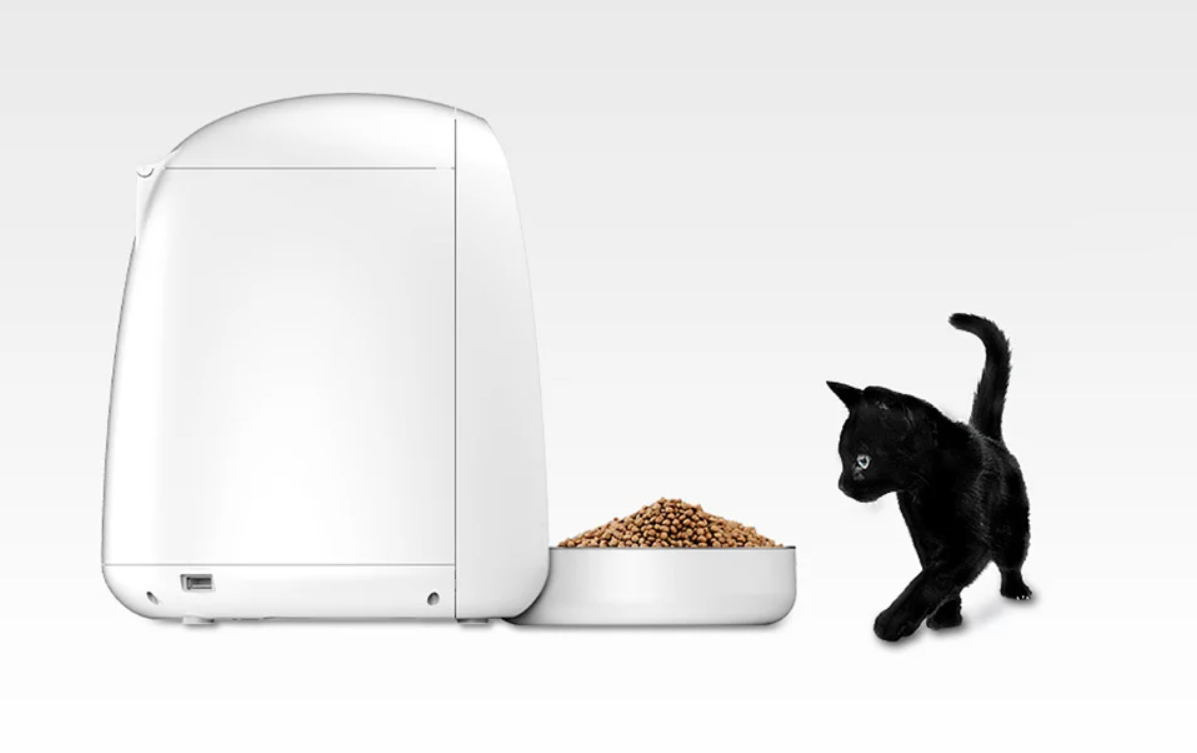 Dogness Automatic Feeder Bowl Container Food Dispenser for Dogs Cats with Plastic Bowl