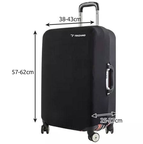 Trizand Size M Suitcase Cover, Black