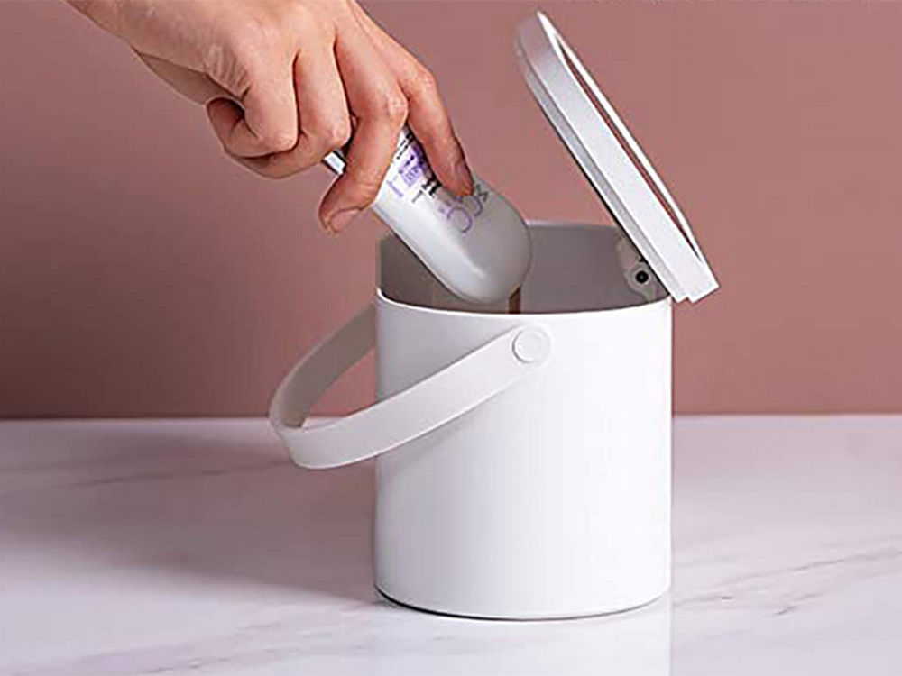Make-up Case Organaizer with LED Mirror, White