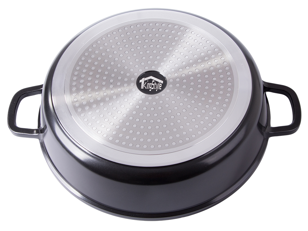 Pot with Aromatizer in Lid Handle and Non-Stick Coating, 6 L, with Oven Mitts, Cast Aluminium