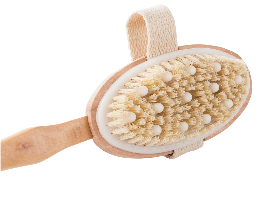 Dry and Wet Body Massage Brush, Wooden