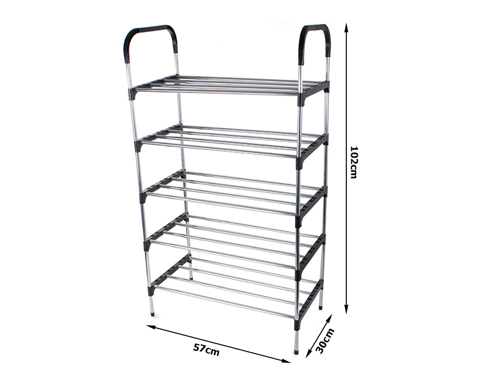 Large Multilevel Shoe Rack Shelf Stand Organizer, 5 Levels (1)