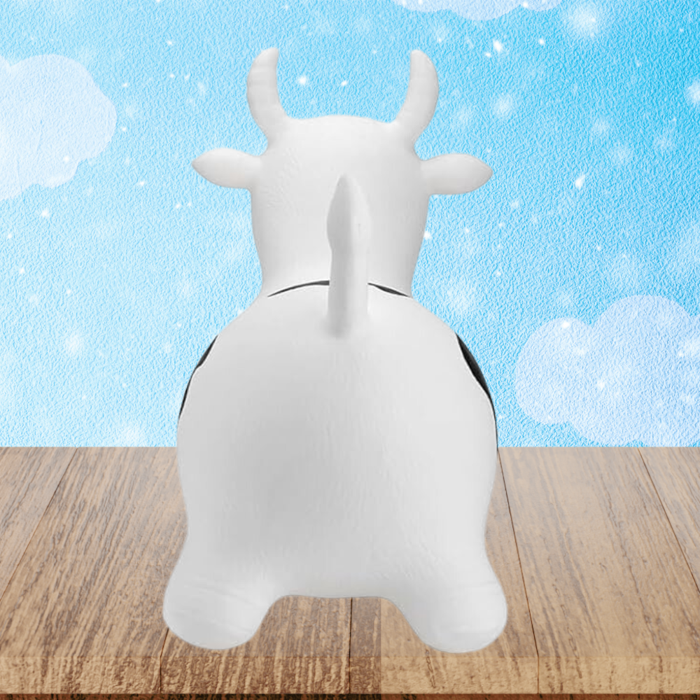 Kids Rubber Bouncing Jumping Inflatable Toy Cow (with a pump)