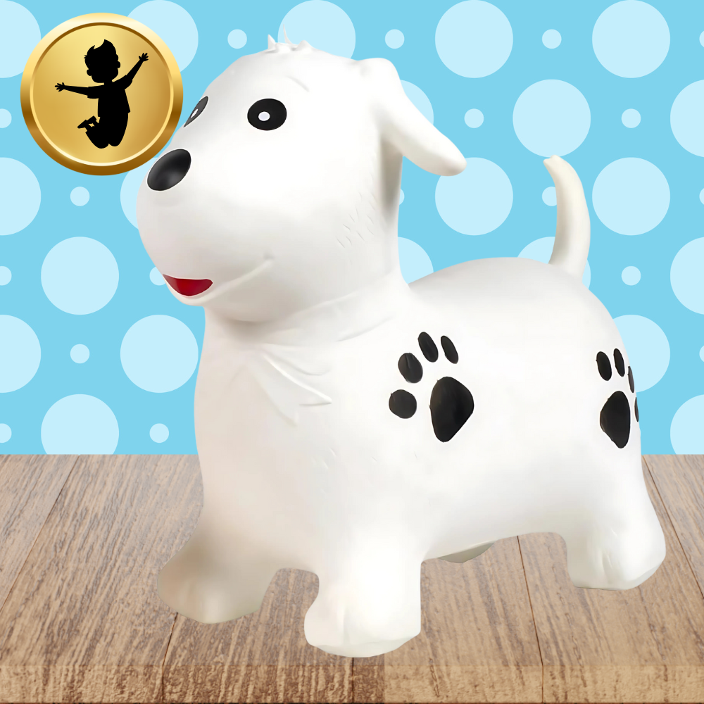 Kids Rubber Bouncing Jumping Inflatable Toy Dog (with a pump)