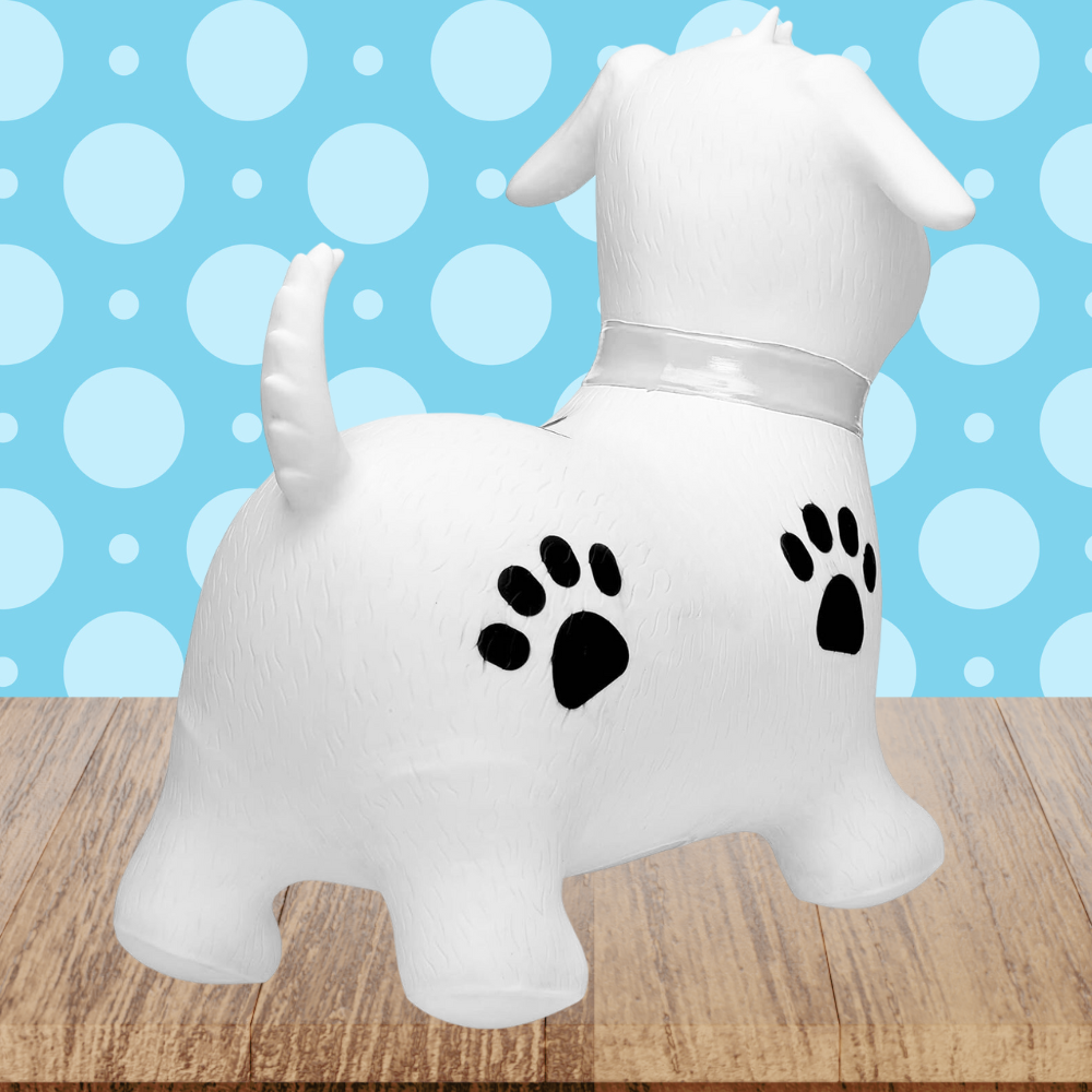 Kids Rubber Bouncing Jumping Inflatable Toy Dog (with a pump)