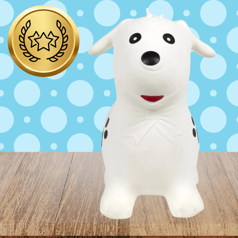Kids Rubber Bouncing Jumping Inflatable Toy Dog (with a pump)