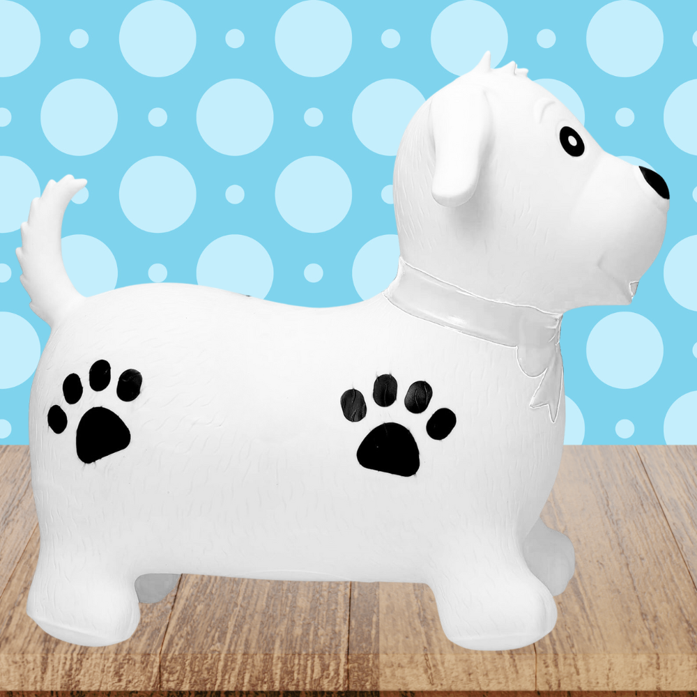 Kids Rubber Bouncing Jumping Inflatable Toy Dog (with a pump)