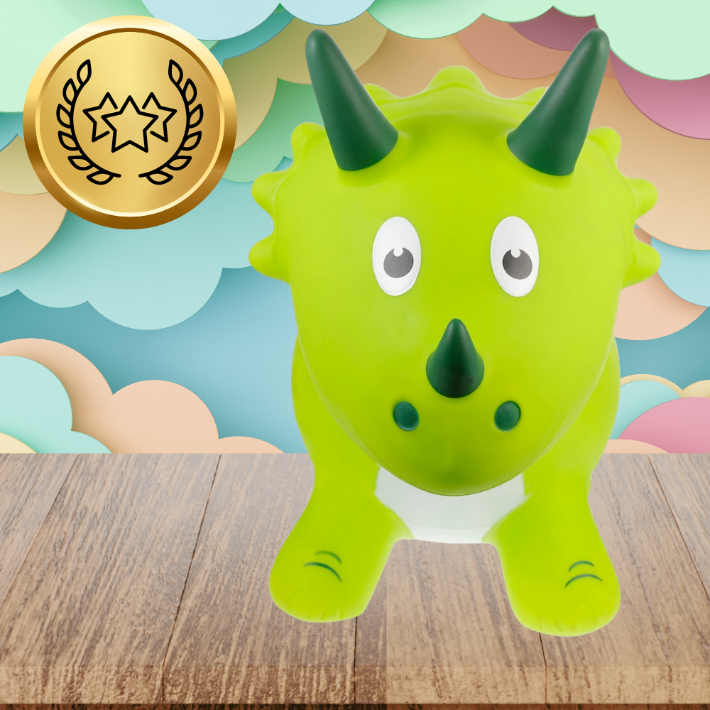 Kids Rubber Bouncing Jumping Inflatable Toy Dinosaur (with a pump)