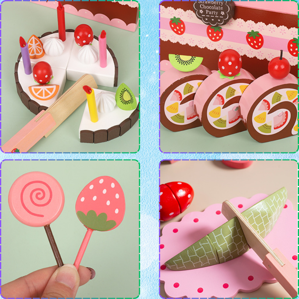 Pretend Play Kids Toy Sweets Cake Lollipops etc.