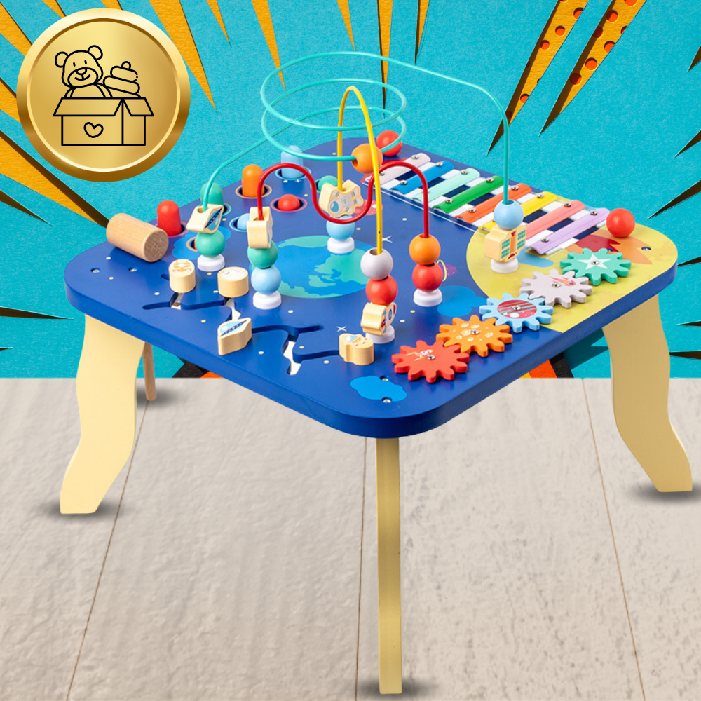 Musical Interactive Wooden Sensory Table Board for Kids