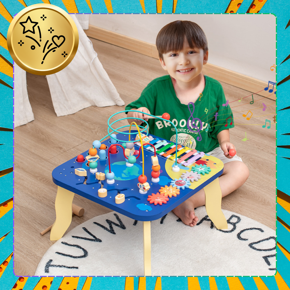 Musical Interactive Wooden Sensory Table Board for Kids