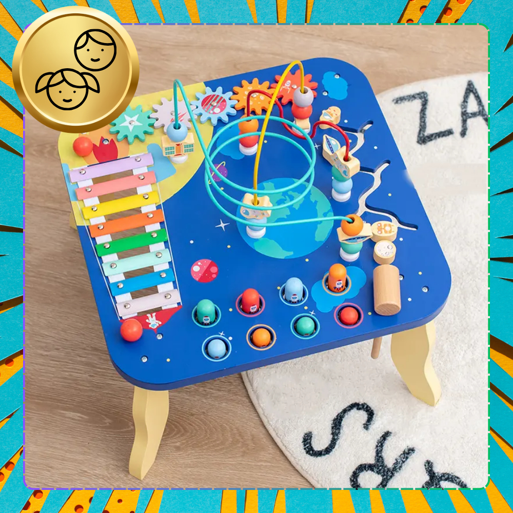 Musical Interactive Wooden Sensory Table Board for Kids