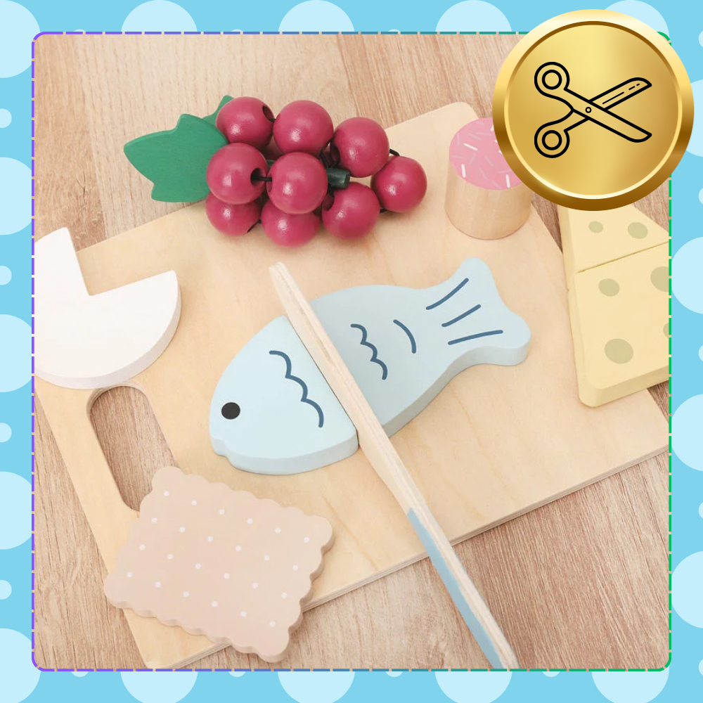 Bakalu деревянный игровой набор для резки продуктов для детей