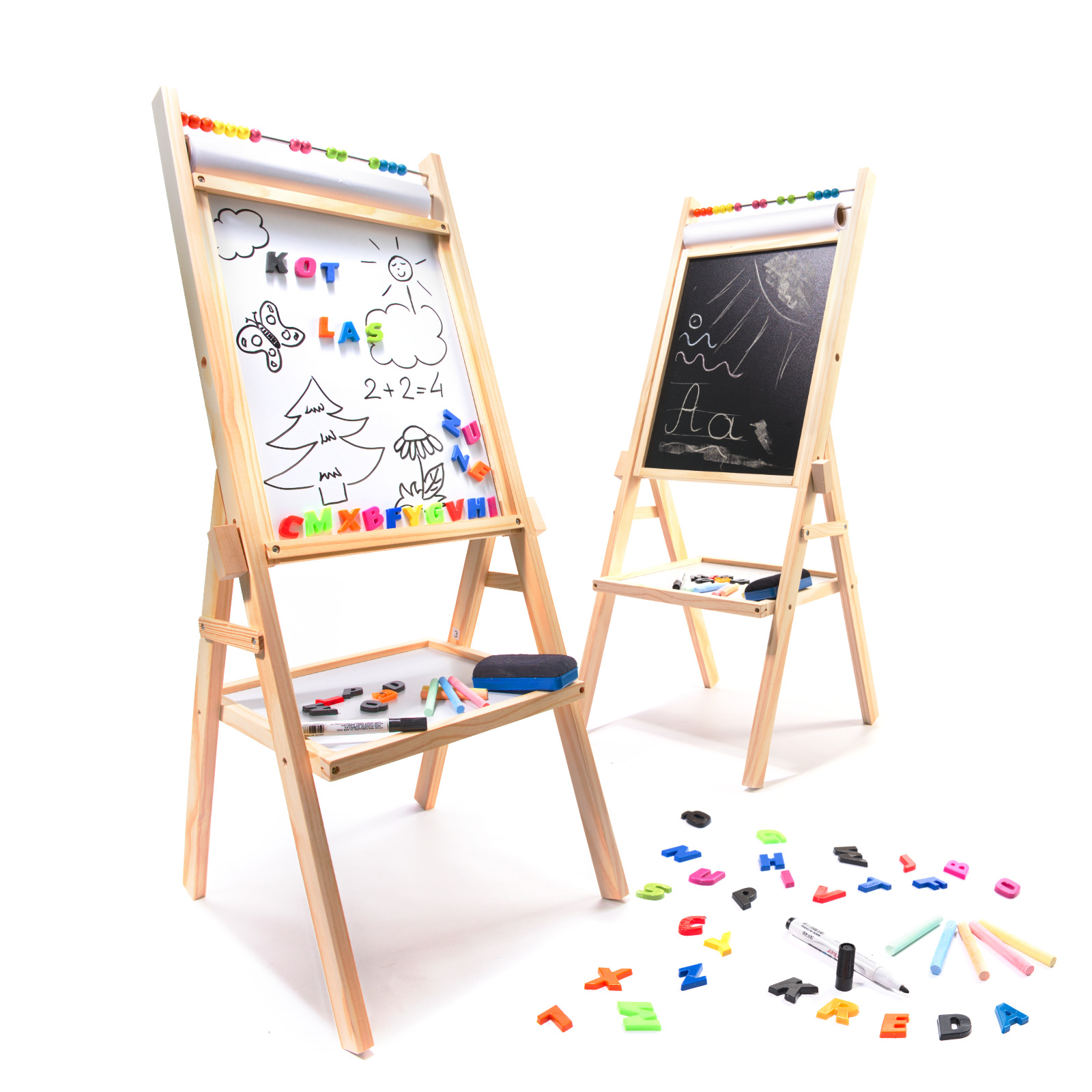 Magnetic Chalkboard + paper counter, 90CM