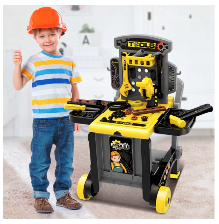 Kids Workshop with Suitcase Workbench Deluxe Tool Set 3in1 Toy Chef