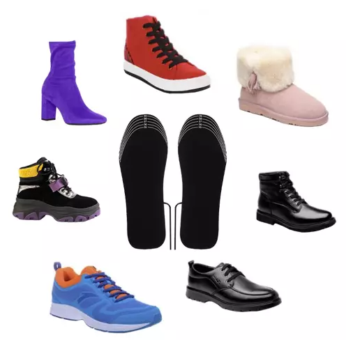 Heated Foot Warmer, Thermal Insoles for Shoes with USB, Size 35-40, 2 pcs.